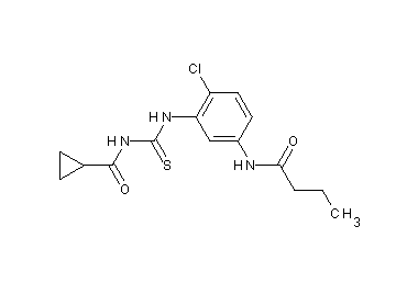N-({[5-(butyrylamino)-2-chlorophenyl]amino}carbonothioyl)cyclopropanecarboxamide