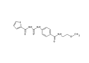 N-{[(4-{[(2-methoxyethyl)amino]carbonyl}phenyl)amino]carbonothioyl}-2-thiophenecarboxamide