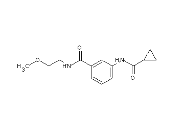 3-[(cyclopropylcarbonyl)amino]-N-(2-methoxyethyl)benzamide