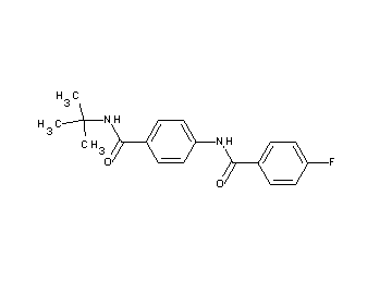N-{4-[(tert-butylamino)carbonyl]phenyl}-4-fluorobenzamide