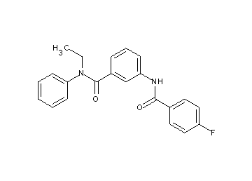 N-ethyl-3-[(4-fluorobenzoyl)amino]-N-phenylbenzamide - Click Image to Close