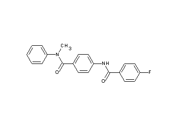 4-fluoro-N-(4-{[methyl(phenyl)amino]carbonyl}phenyl)benzamide