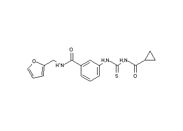 3-({[(cyclopropylcarbonyl)amino]carbonothioyl}amino)-N-(2-furylmethyl)benzamide