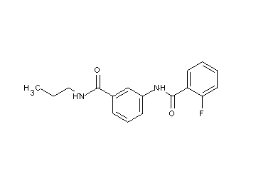 2-fluoro-N-{3-[(propylamino)carbonyl]phenyl}benzamide