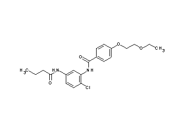 N-[5-(butyrylamino)-2-chlorophenyl]-4-(2-ethoxyethoxy)benzamide