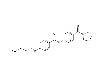 4-butoxy-N-[4-(1-pyrrolidinylcarbonyl)phenyl]benzamide