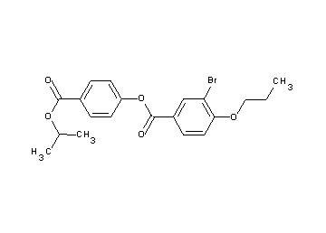 4-(isopropoxycarbonyl)phenyl 3-bromo-4-propoxybenzoate