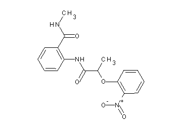 N-methyl-2-{[2-(2-nitrophenoxy)propanoyl]amino}benzamide
