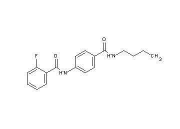 N-{4-[(butylamino)carbonyl]phenyl}-2-fluorobenzamide
