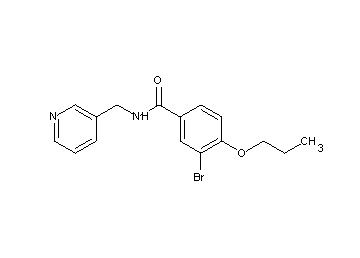 3-bromo-4-propoxy-N-(3-pyridinylmethyl)benzamide