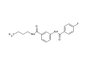 N-butyl-3-[(4-fluorobenzoyl)amino]benzamide