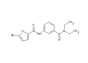 5-bromo-N-{3-[(diethylamino)carbonyl]phenyl}-2-furamide