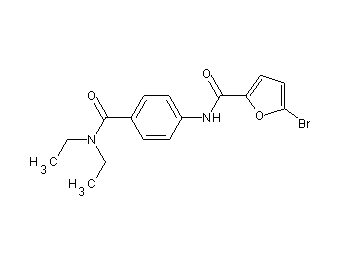 5-bromo-N-{4-[(diethylamino)carbonyl]phenyl}-2-furamide
