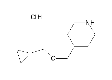 4-[(cyclopropylmethoxy)methyl]piperidine hydrochloride