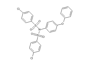 4-chloro-N-[(4-chlorophenyl)sulfonyl]-N-(4-phenoxyphenyl)benzenesulfonamide (non-preferred name)