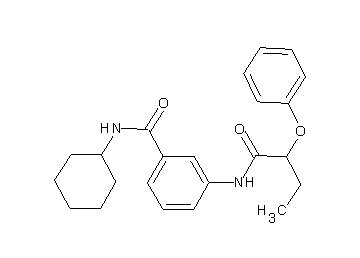 N-cyclohexyl-3-[(2-phenoxybutanoyl)amino]benzamide