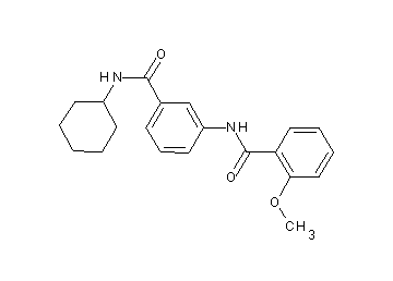 N-{3-[(cyclohexylamino)carbonyl]phenyl}-2-methoxybenzamide