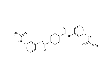 N,N'-bis[3-(acetylamino)phenyl]-1,4-cyclohexanedicarboxamide