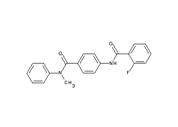 2-fluoro-N-(4-{[methyl(phenyl)amino]carbonyl}phenyl)benzamide