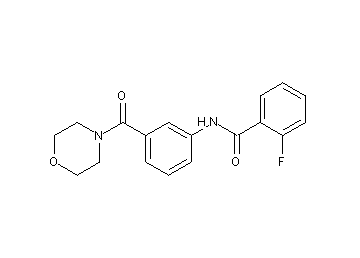 2-fluoro-N-[3-(4-morpholinylcarbonyl)phenyl]benzamide