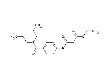 ethyl 3-({4-[(dipropylamino)carbonyl]phenyl}amino)-3-oxopropanoate