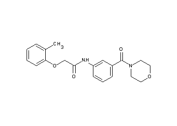 2-(2-methylphenoxy)-N-[3-(4-morpholinylcarbonyl)phenyl]acetamide