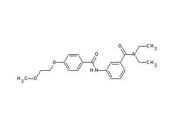 N,N-diethyl-3-{[4-(2-methoxyethoxy)benzoyl]amino}benzamide