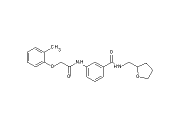 3-{[(2-methylphenoxy)acetyl]amino}-N-(tetrahydro-2-furanylmethyl)benzamide