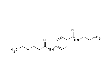 4-(hexanoylamino)-N-propylbenzamide