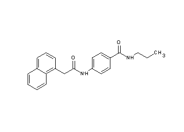 4-[(1-naphthylacetyl)amino]-N-propylbenzamide