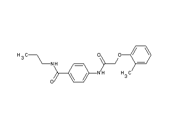 4-{[(2-methylphenoxy)acetyl]amino}-N-propylbenzamide