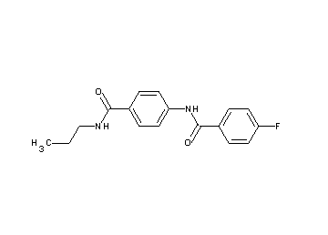 4-fluoro-N-{4-[(propylamino)carbonyl]phenyl}benzamide