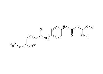 4-methoxy-N-{4-[(3-methylbutanoyl)amino]phenyl}benzamide