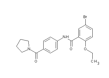 5-bromo-2-ethoxy-N-[4-(1-pyrrolidinylcarbonyl)phenyl]benzamide