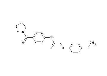 2-(4-ethylphenoxy)-N-[4-(1-pyrrolidinylcarbonyl)phenyl]acetamide