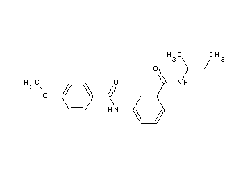 N-(sec-butyl)-3-[(4-methoxybenzoyl)amino]benzamide