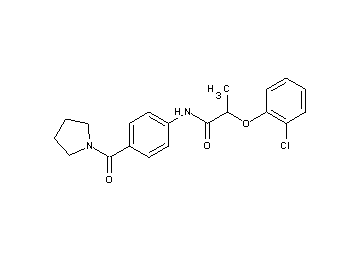 2-(2-chlorophenoxy)-N-[4-(1-pyrrolidinylcarbonyl)phenyl]propanamide
