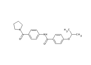 4-isopropoxy-N-[4-(1-pyrrolidinylcarbonyl)phenyl]benzamide - Click Image to Close