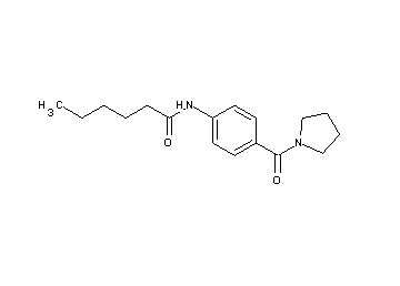 N-[4-(1-pyrrolidinylcarbonyl)phenyl]hexanamide