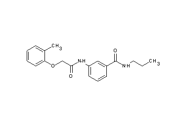 3-{[(2-methylphenoxy)acetyl]amino}-N-propylbenzamide