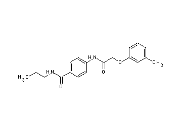4-{[(3-methylphenoxy)acetyl]amino}-N-propylbenzamide - Click Image to Close