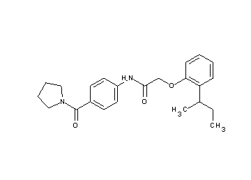 2-(2-sec-butylphenoxy)-N-[4-(1-pyrrolidinylcarbonyl)phenyl]acetamide