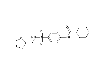N-(4-{[(tetrahydro-2-furanylmethyl)amino]sulfonyl}phenyl)cyclohexanecarboxamide