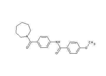 N-[4-(1-azepanylcarbonyl)phenyl]-4-methoxybenzamide
