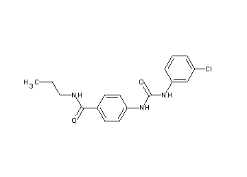 4-({[(3-chlorophenyl)amino]carbonyl}amino)-N-propylbenzamide - Click Image to Close