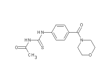 N-({[4-(4-morpholinylcarbonyl)phenyl]amino}carbonothioyl)acetamide
