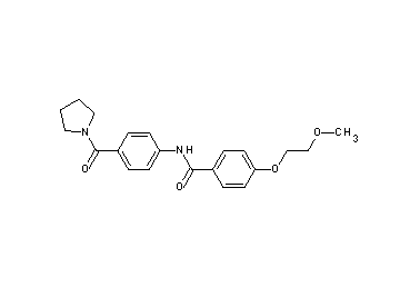 4-(2-methoxyethoxy)-N-[4-(1-pyrrolidinylcarbonyl)phenyl]benzamide