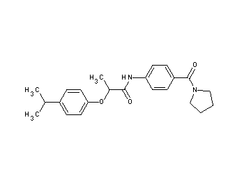 2-(4-isopropylphenoxy)-N-[4-(1-pyrrolidinylcarbonyl)phenyl]propanamide - Click Image to Close