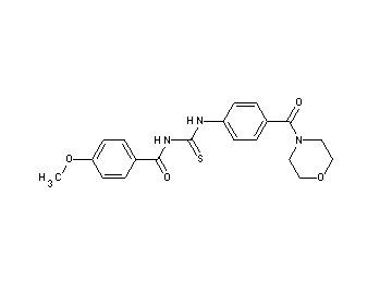 4-methoxy-N-({[4-(4-morpholinylcarbonyl)phenyl]amino}carbonothioyl)benzamide - Click Image to Close
