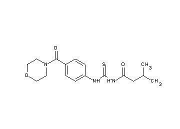 3-methyl-N-({[4-(4-morpholinylcarbonyl)phenyl]amino}carbonothioyl)butanamide